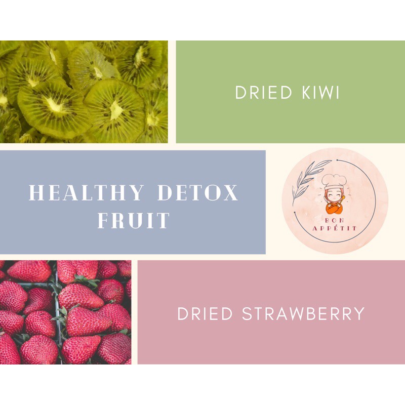 

Dried Kiwi / Strawberry - Buah Kering Iris