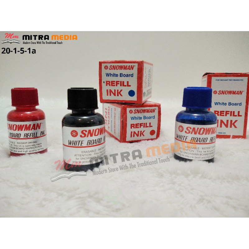 

REFILL TINTA SPIDOL SNOWMAN WHITEBOARD WARNA HITAM BIRU MERAH ANAK ALAT TULIS ATK