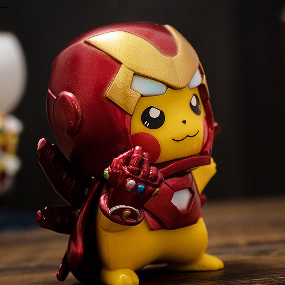 Needway Pokemon Action Figure Hadiah Anak Model Mainan Iron Man Koleksi Anak Kids Cosplay Pikachu