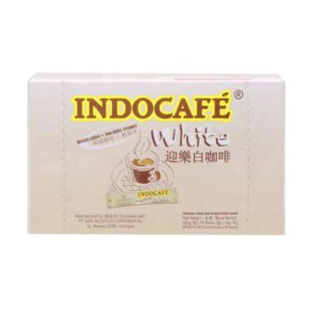 

INDOCAFE WHITE KOPI INSTANT 10 x 12G