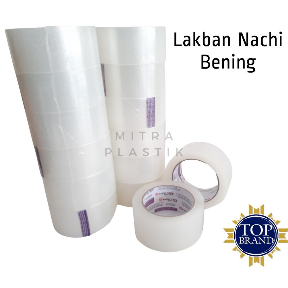 

[(BAYAR DITEMPAT) Lakban Nachi Bening 2" OPP Tape Solatip 48 mm 100 yard 2 inch