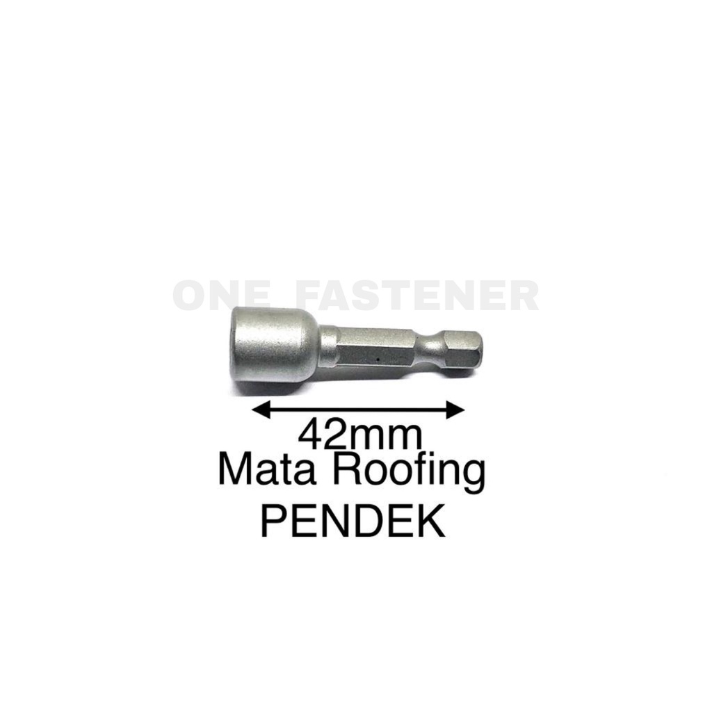 m298 Mata Roofing Bor PENDEK Nut Setter 8mm Magnet Adjuster 42mm