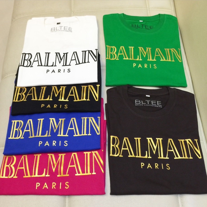 BALMAEN PARIS TULISAN - BLOUSE COUPLE KAPEL DEWASA ANAK AYAH KIDS OVERSIZE OVERSIZED LOOSE TSHIRT KA