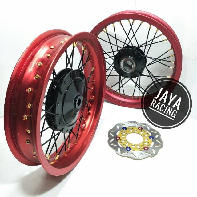 Velg ring 14 Lebar 250 215 Beat - Beat street - Scoopy - vario 110 sepaket lengkap plus stel velg
