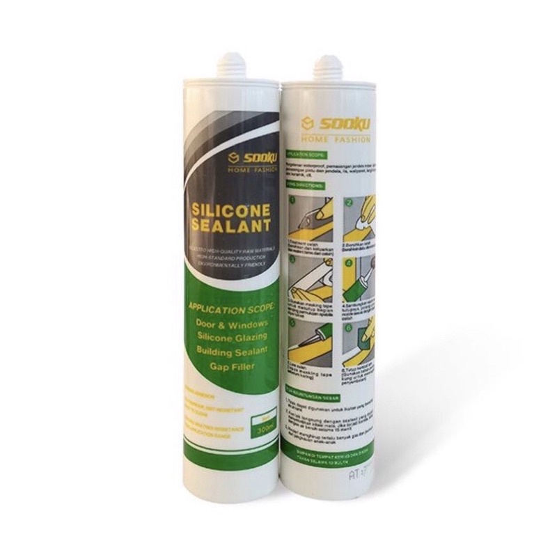 Lem wallpanel wallmoulding Lem anti bocor / Lem sealant / Lem kaca aquarium 300ml per pcs