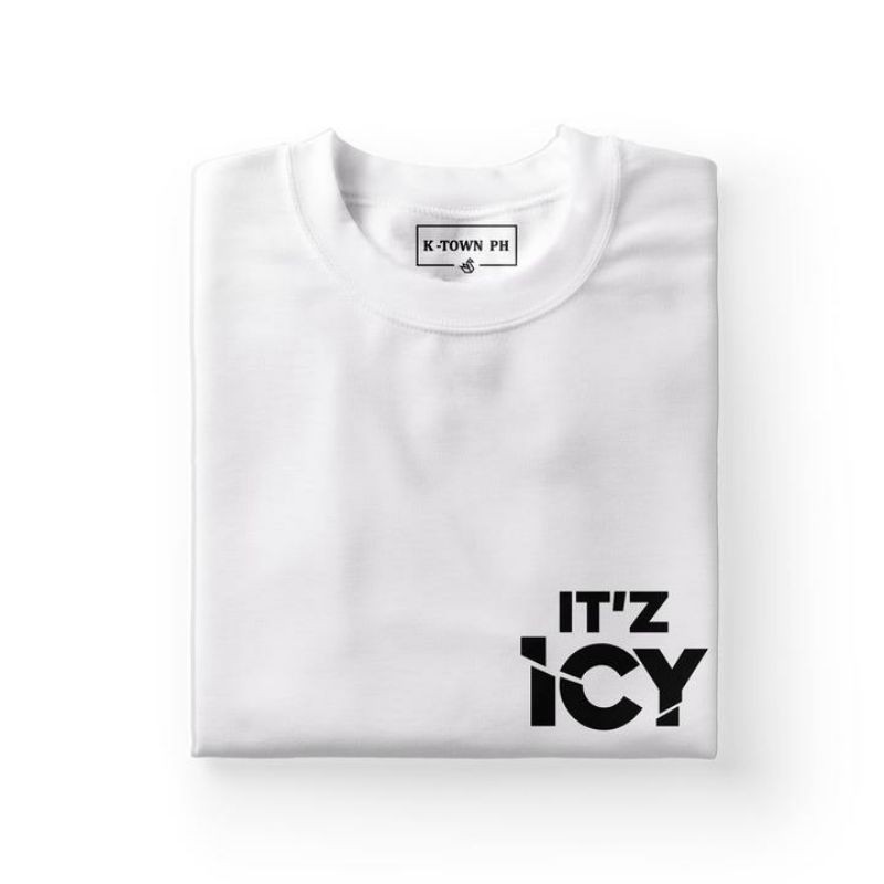 Baju Kaos Kpop itzy it'z ICY logo kecil