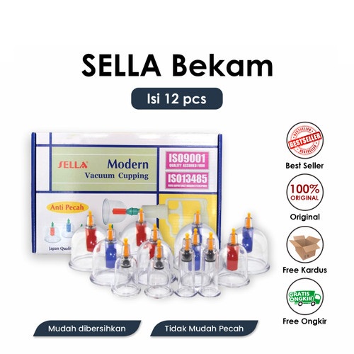 ALAT BEKAM SELLA ISI 12 ORIGINAL / BEKAM SELLA 12 / KOP ANGIN BEKAM / ALAT BEKAM MURAH / CUPPING Kop