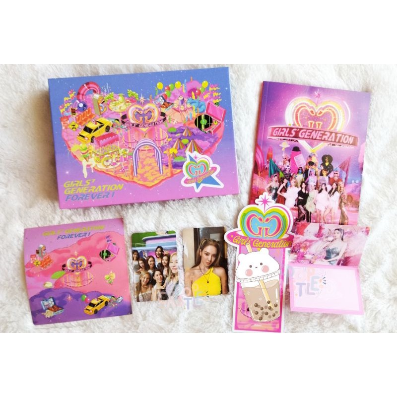 [READY FULLSET UNSEALED] SNSD Girls' Generation Forever 1 Deluxe album + poster
