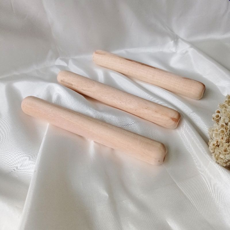 Rolling Pin Stik Kayu 20 cm, Penggilas Adonan Kue