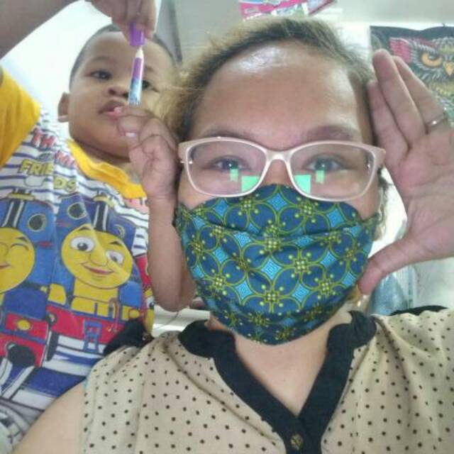 Masker Headloop Batik Keris Original