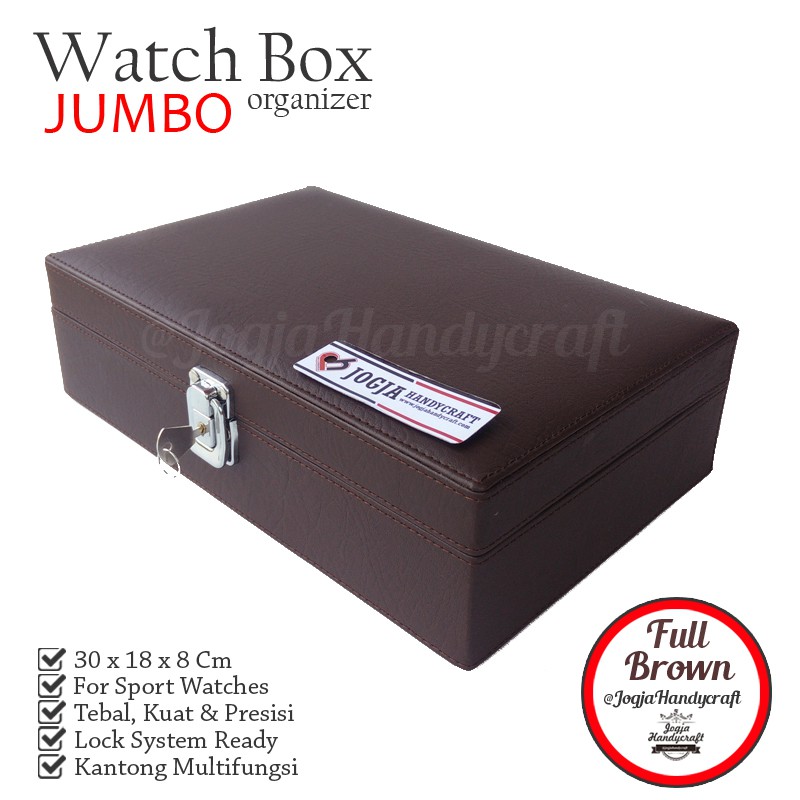 Exclusive Watch Box For 10 Sport Watches / Kotak Tempat Jam Tangan Besar / Box Jam