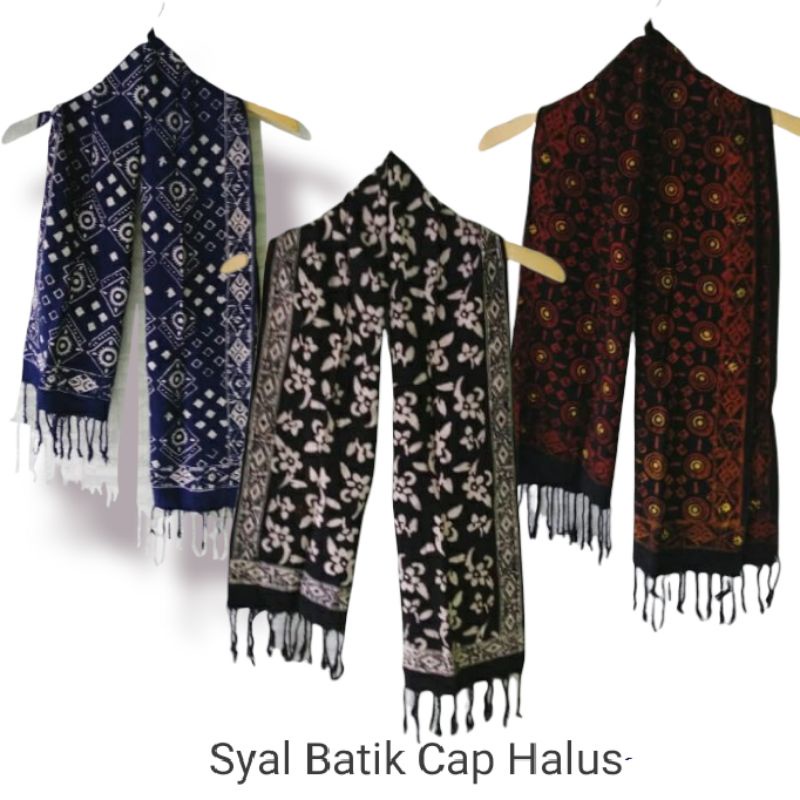 SYAL BATIK CAP PREMIUM RUMBAI-SCARF LEHER