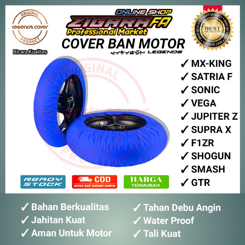 Cover Ban motor matic/sport matic/sport moge/motocros/sarung ban motor/ pelindung ban motor universal / Terlaris.