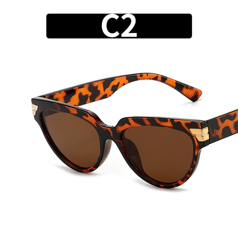 (YUZHU) COD Kacamata Hitam Fashion Retro Cat Eye Oversized Frame Baru