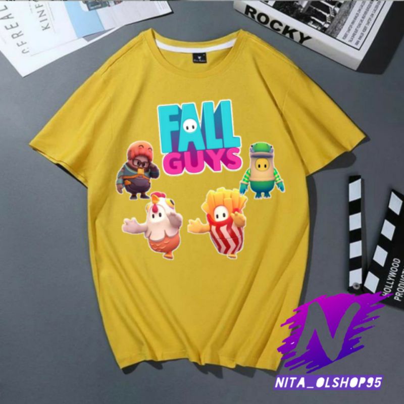 kaos Fall guys baju anak fall guys viral