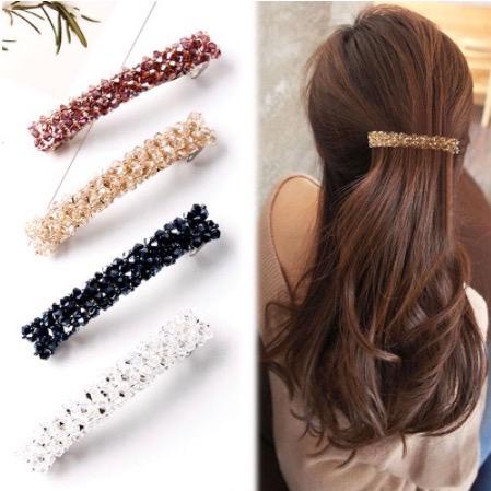 JEPIT RAMBUT BARRETTE KRISTAL 9CM / JEPIT RAMBUT OTOMATIS RHINESTONE KOREAN HANDMADE BEADED CRYSTAL FASHION HAIR CLIPS IMPORT QUALITY