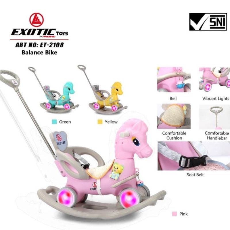 Mainan rocking horse / Kuda goyang exotic