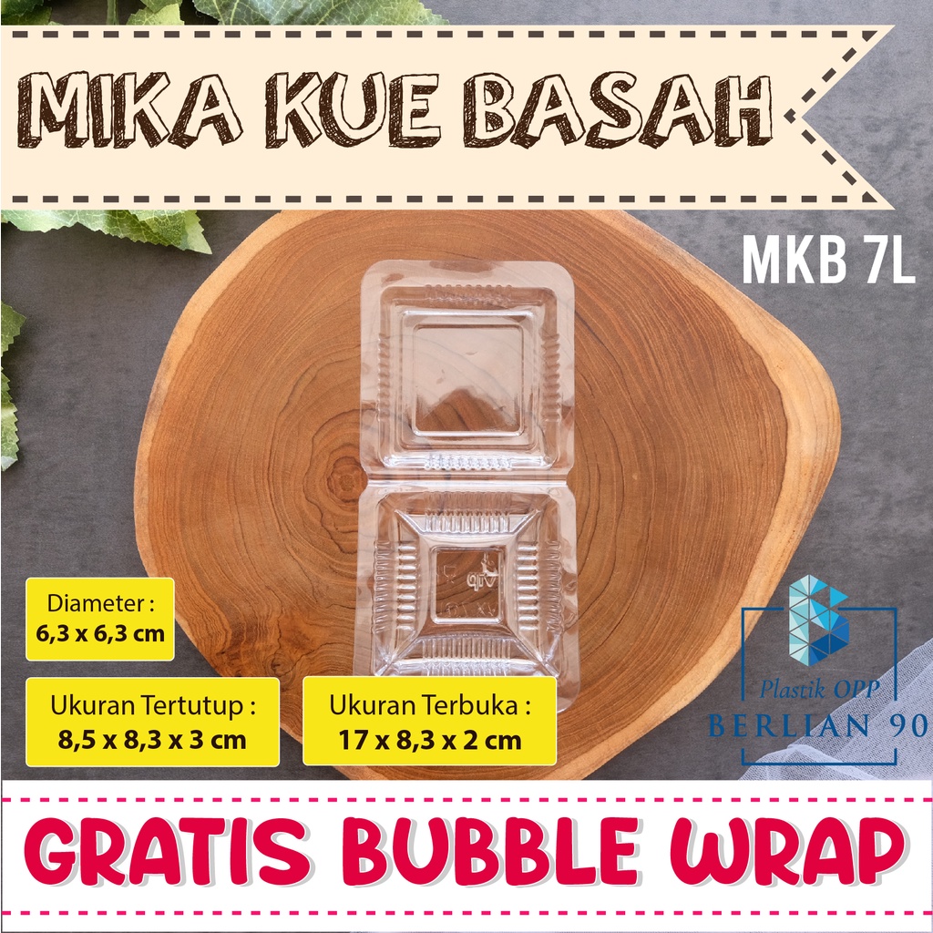 Mika Kue Basah Mika Kecil Mika Jajanan Pasar Plastik Mika Persegi Kecil