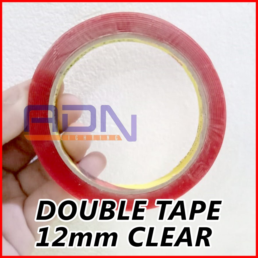 3M Doubel Tape Bening Clear VHB 12 MM PERMANENT akrilik SANGAT LENGKET