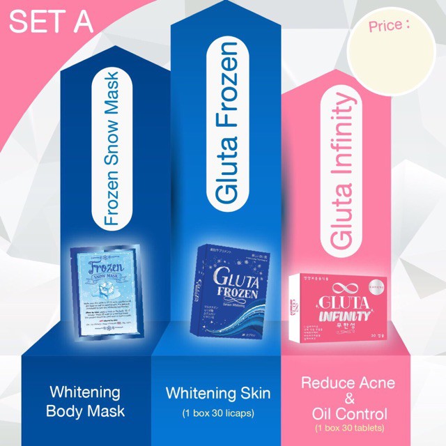 PAKETAN GLUTA FROZEN GLUTA INFINITY FROZEN SNOW MASK
