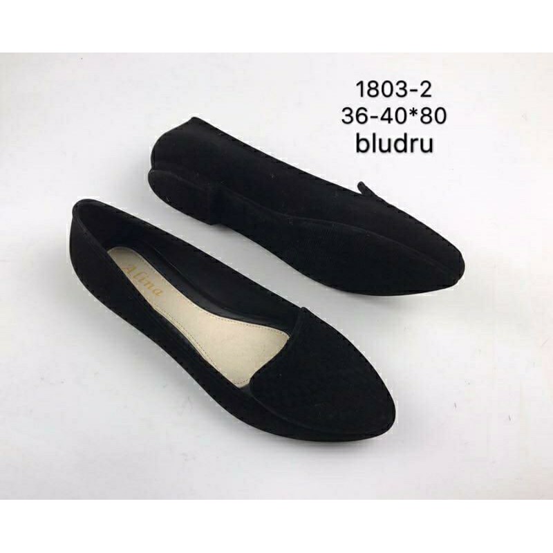 SEPATU KERJA KULIAH FLAT BALET SHOES KARET BLUDRU ALINA BEKRO 1803-2