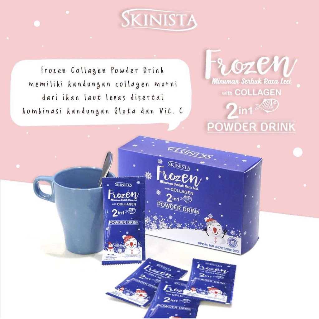 [1 BOX] Bubuk Minuman Pemutih Kulit dengan kandungan COLLAGEN MURNI + GLUTA + VITAMIN C Sangat Ampuh Memutihkan Kulit - 15pcs