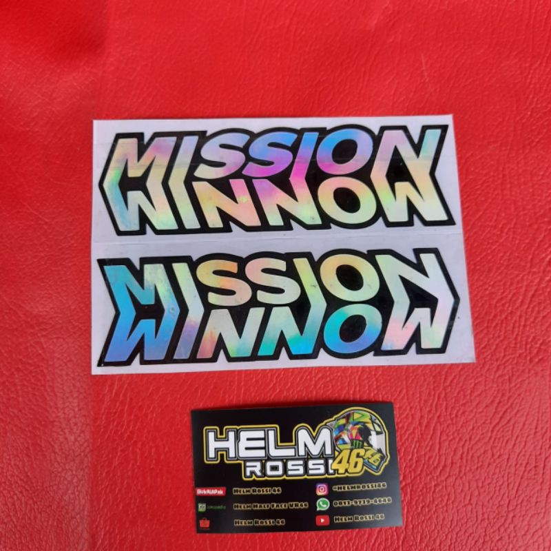 CUTTING STICKER MISSION WINNOW HOLOGRAM - cutting sticker laser mission winnow