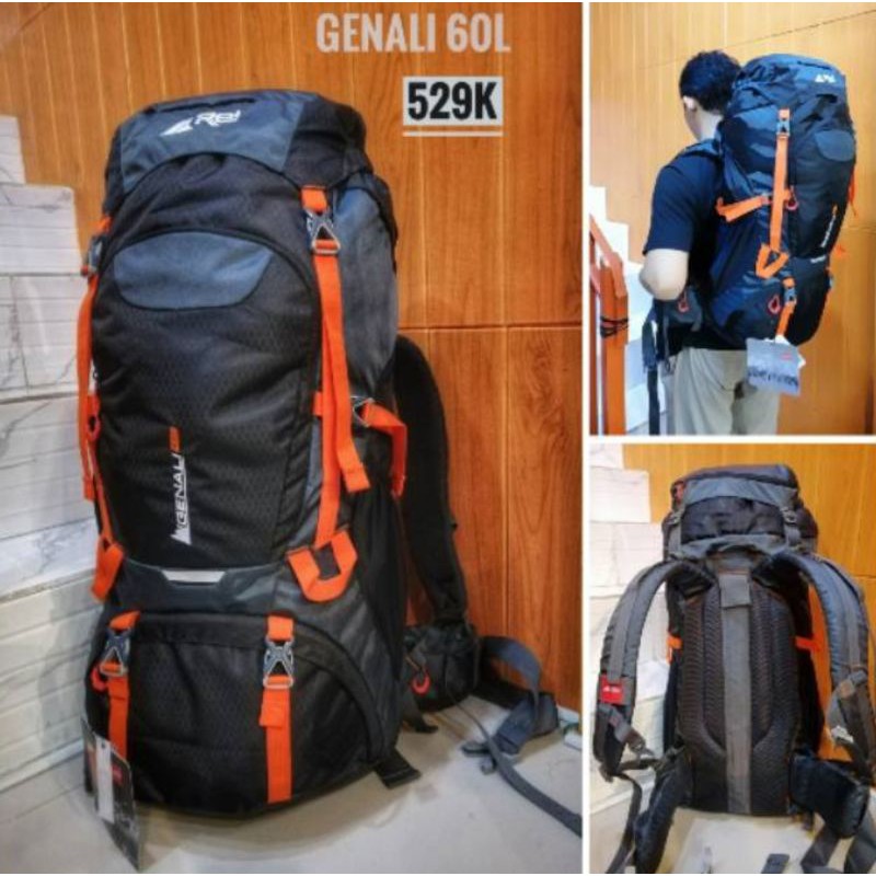 Tas Carrier Rei Genali 60L Tas Gunung Rei Original