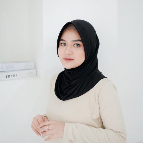 Jilbab Instan Olahraga Kerudung Sporty Jersy strech Jilbab Instan Voly