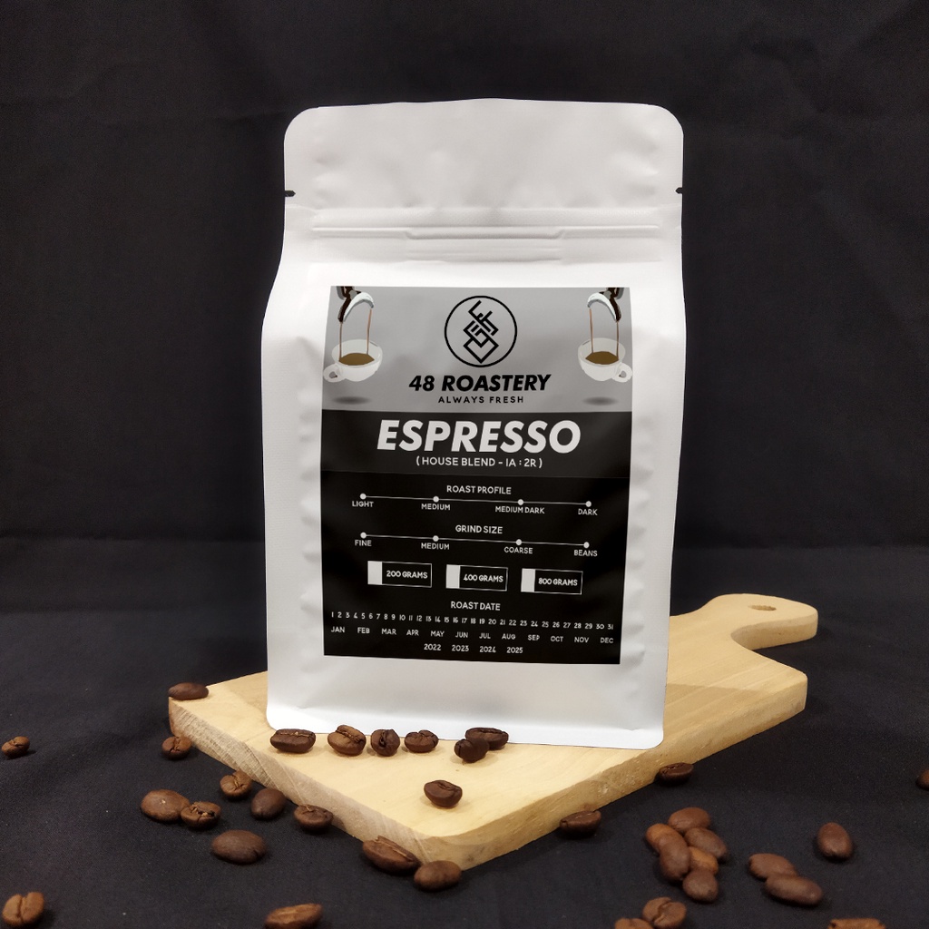 

House Blend ESPRESSO 1:2 Roast Bean - 48 Roastery