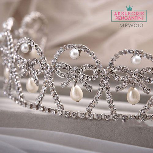 [SIAP KIRIM] MAHKOTA PENGANTIN AKSESORIS WANITA HEADPIECE WEDDING PESTA MPW010