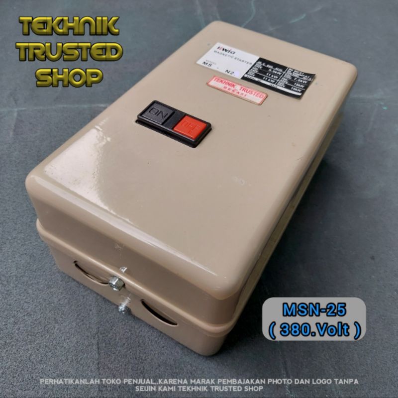 DOL auto starter MSN25 380volt Magnetic switch contactor polymer box