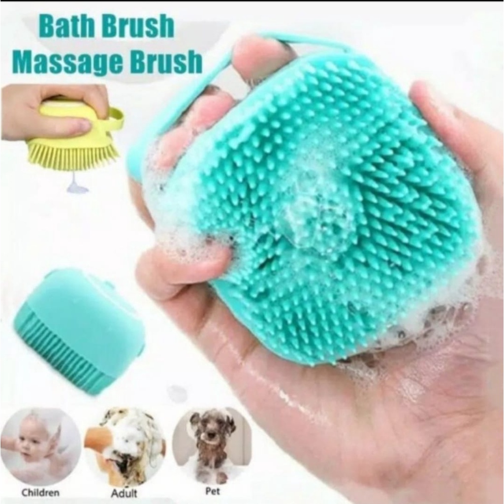 SIKAT MANDI SILIKON DISPENSER SHOWER BRUSH BODY SCRUB / SIKAT BADAN