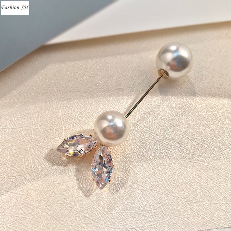 1pc Bros Bentuk Mickey Dan Kelinci Aksen Mutiara Untuk Dress / Syal