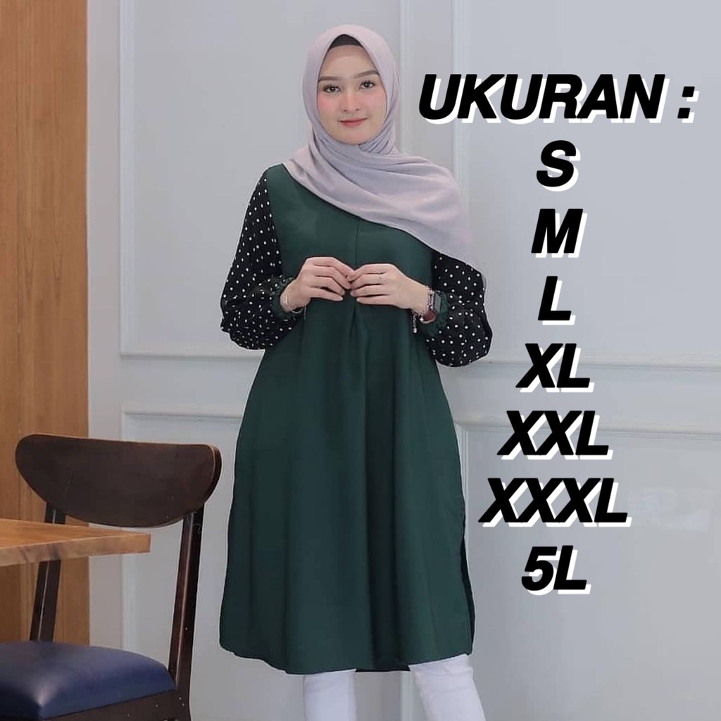 BUY 1 GET 1FREE | ATASAN TUNIK JUMBO BIG SIZE | BRISIA TUNIK | 5L XXXL XXL XL L M S