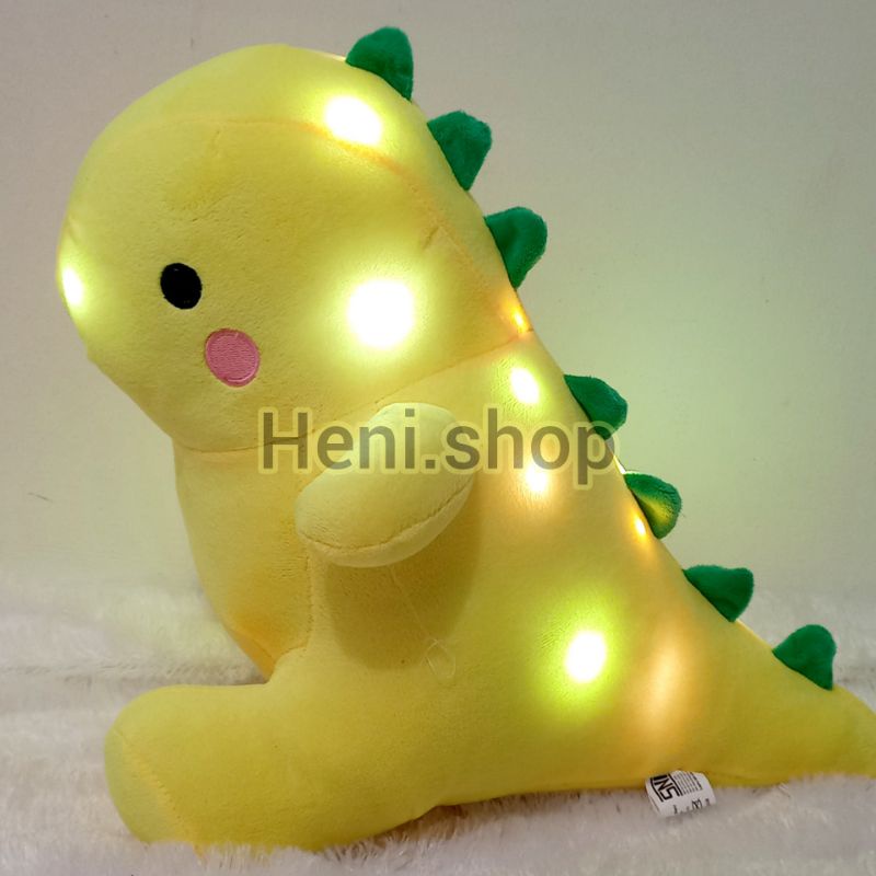 Boneka Dinosaurus Lucu Mainan Baby Dino Besar Bisa Nyala Ada Lampu Led Nya Berstandar SNI