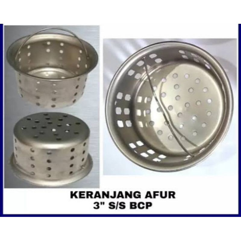 Saringan Keranjang Afur Bak Cuci Piring Stainless