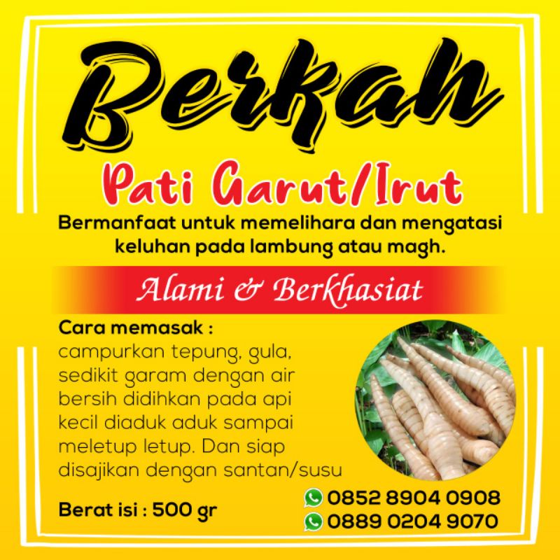 

TEPUNG PATI GARUT /IRUT