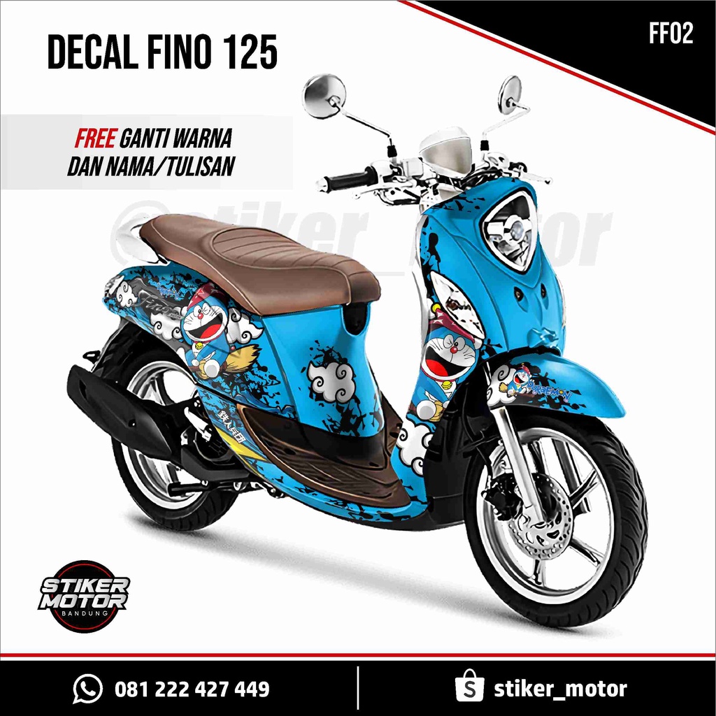 Jual Decal Fino Doraemon Stiker Fino Doraemon Sticker Fino 125 Fullbody Indonesia Shopee Indonesia