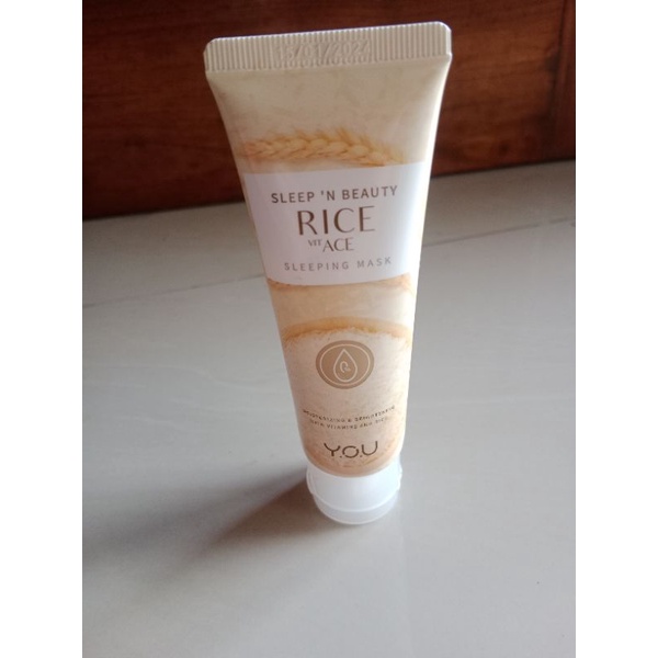 [PRELOVED] YOU Sleep 'n Beauty Rice ACE Sleeping Mask 50g