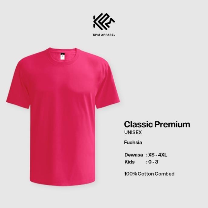 KAOS PRIA LENGAN PENDEK TERLARIS#FUCHSIA