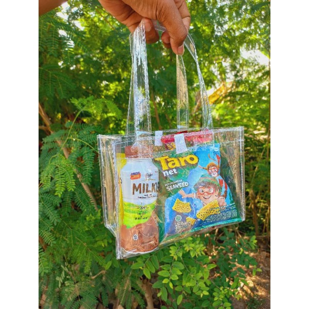 

20x10x15 Tas Mika Transparan BANTING HARGA