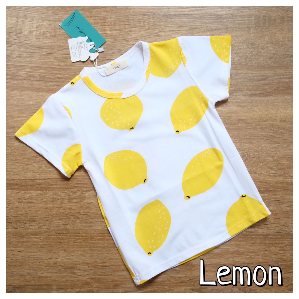 Kaos Anak Motif Lemon Tee / Jeruk Lemon