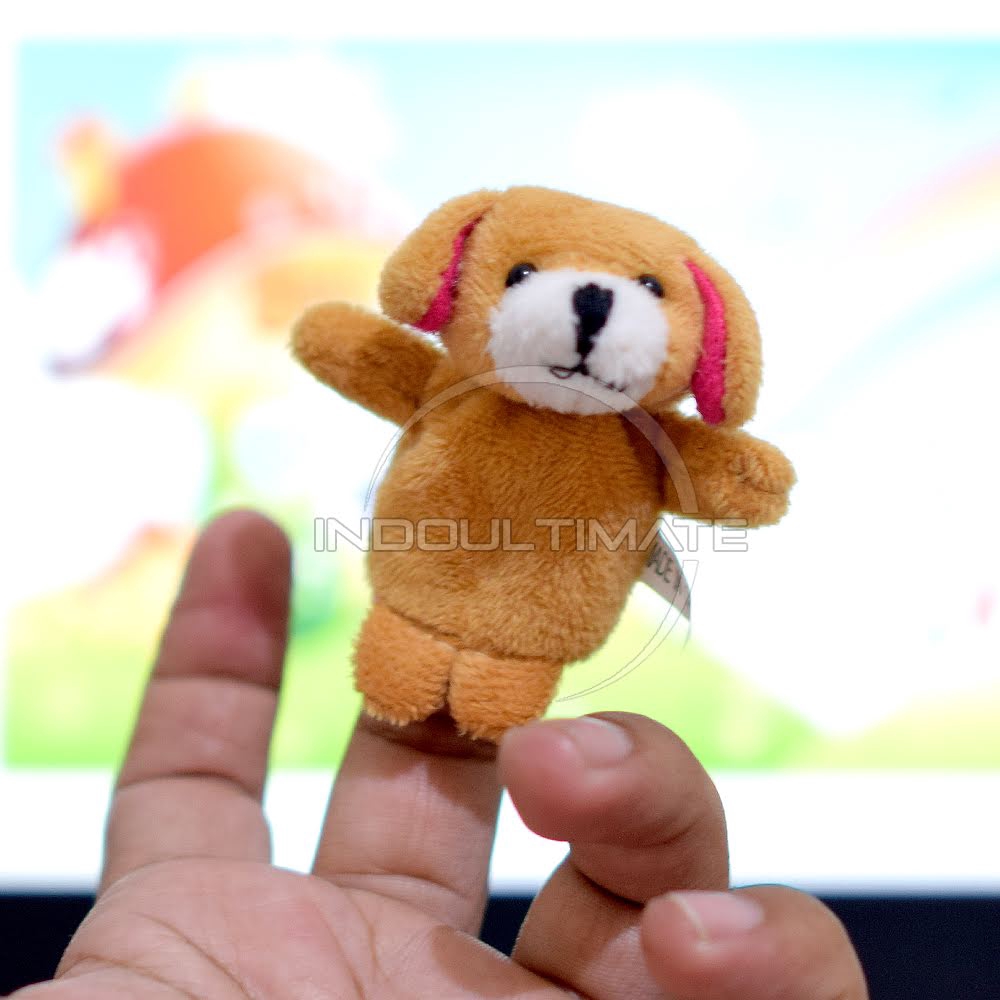 Boneka Jari Mainan Anak Bayi gambar Animal Finger Puppet MJ-01 Mainan Edukasi Boneka tangan