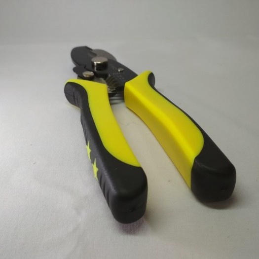 Tang Khusus Potong dan Kupas Kabel Dual Cable Cutting Stripping Pliers