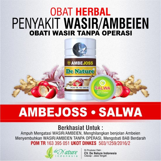 

OBAT WASIR AMBEIEN HERBAL DE NATURE