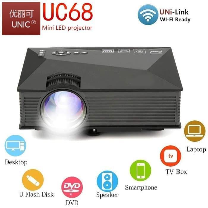 

Irled | New 2019 Mini Projector Unic Uc46 Series Ultimate Wifi 1200 Lumens