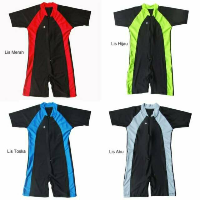 Baju Renang Anak Unisex Polos 1 sampai 25 Tahun Pakaian Diving Anak TK SD Remaja cewek/cowok