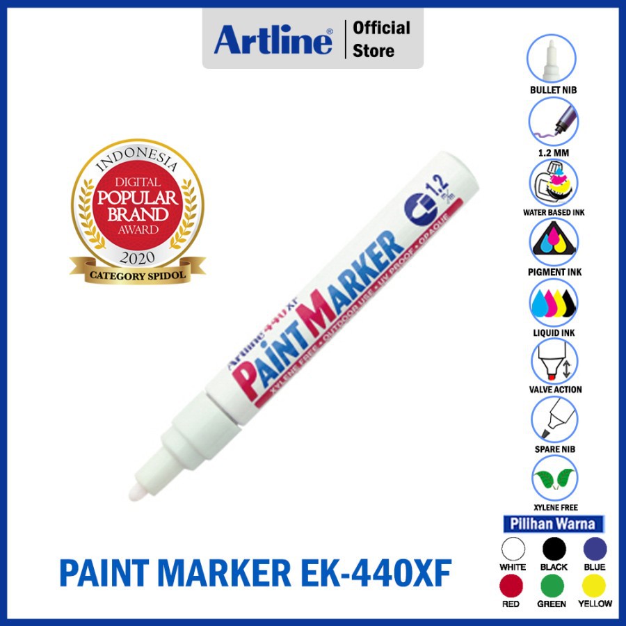 

SPIDOL ARTLINE PERMANENT PAINT MARKER EK-440XF 1.2mm