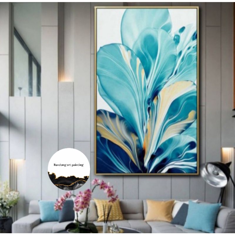 

lukisan bunga modern art